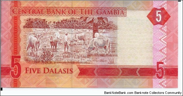 Banknote from Gambia year 2015