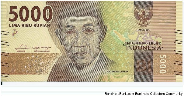 5.000 Rupiah - pk 156 Banknote