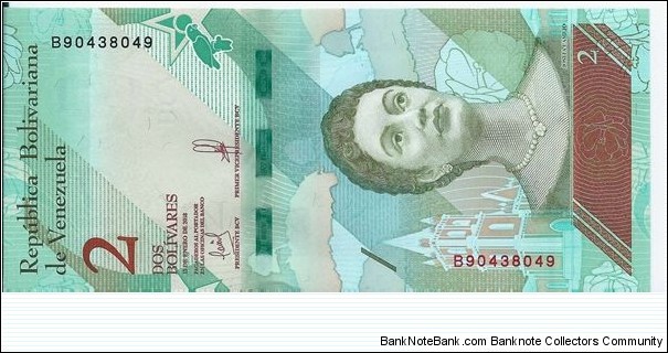 2 Bolívares - pk New Banknote