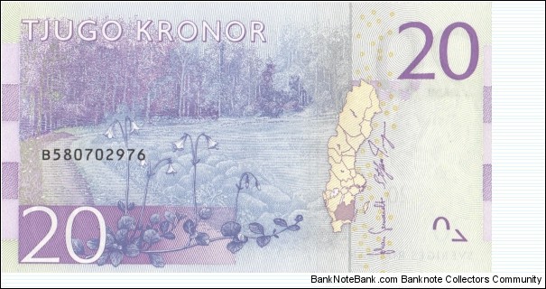 Banknote from Sweden year 2015