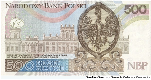 Banknote from Poland year 2015