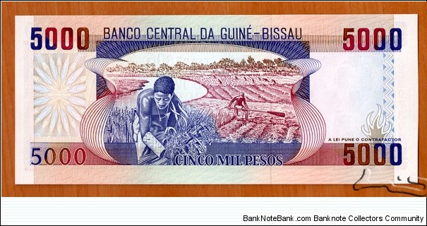 Banknote from Guinea-Bissau year 1993