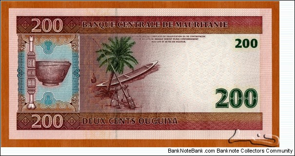 Banknote from Mauritania year 2004