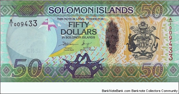 Solomon Islands N.D. 50 Dollars. Banknote