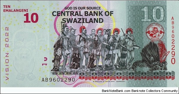 Banknote from Swaziland year 2015