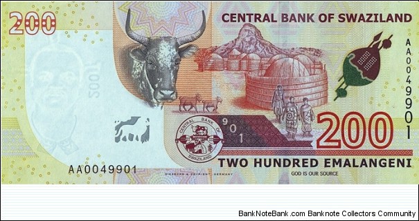 Banknote from Swaziland year 2017