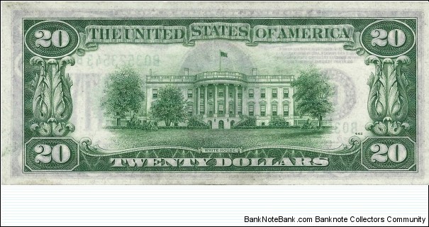 Banknote from USA year 1934