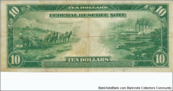 Banknote from USA year 1914