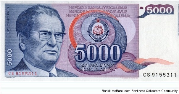 (Josip Broz Tito) Banknote