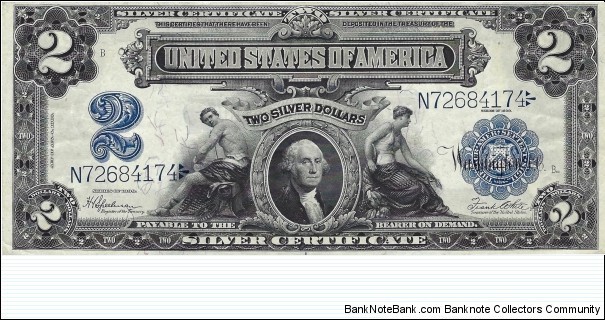 USA 2 Dollars
(Silver Certificate) Banknote