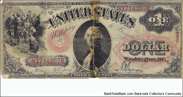 USA 1 Dollar
1875
United States Note Banknote