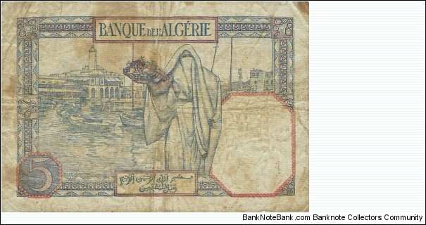 Banknote from Algeria year 1941
