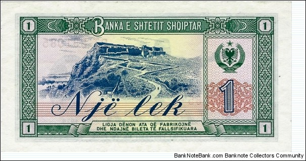 Banknote from Albania year 1976