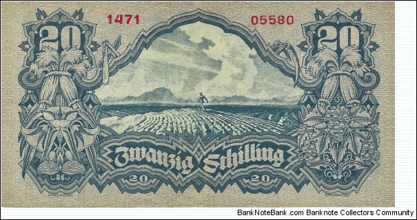 Banknote from Austria year 1945