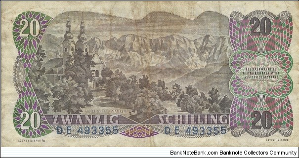 Banknote from Austria year 1956