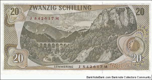 Banknote from Austria year 1967