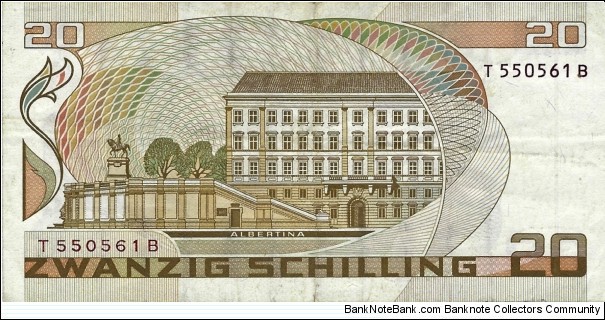 Banknote from Austria year 1986