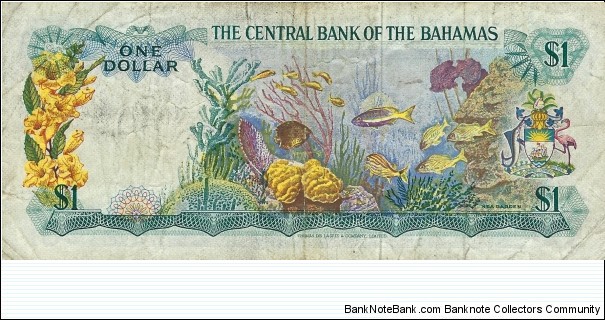 Banknote from Bahamas year 1974