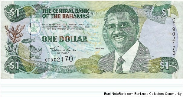 BAHAMAS 1 Dollar
 Banknote