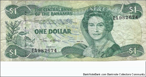 BAHAMAS 1 Dollar
 Banknote