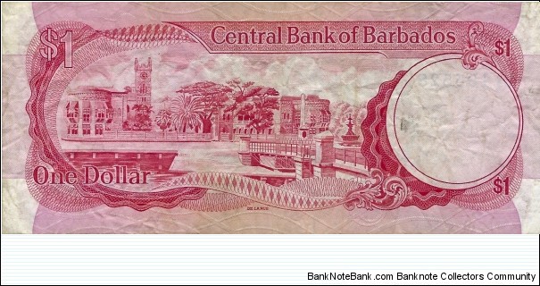 Banknote from Barbados year 1973