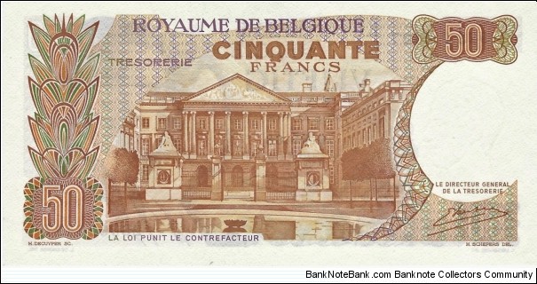 Banknote from Belgium year 1966