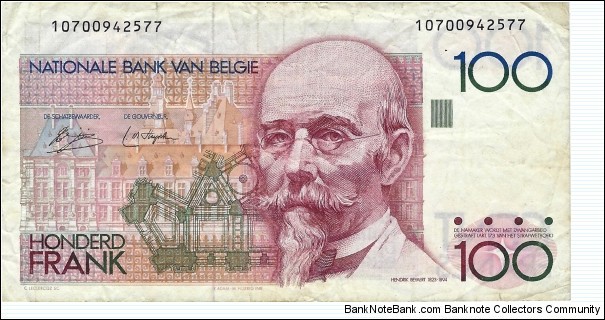 BELGIUM 100 Francs
1978 Banknote