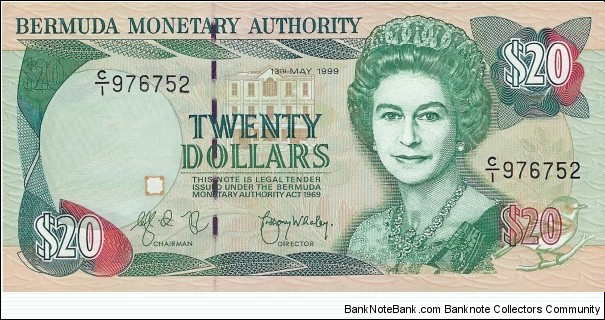 BERMUDA 20 Dollars Banknote