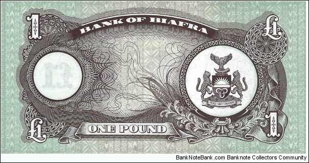 Banknote from Biafra year 1969