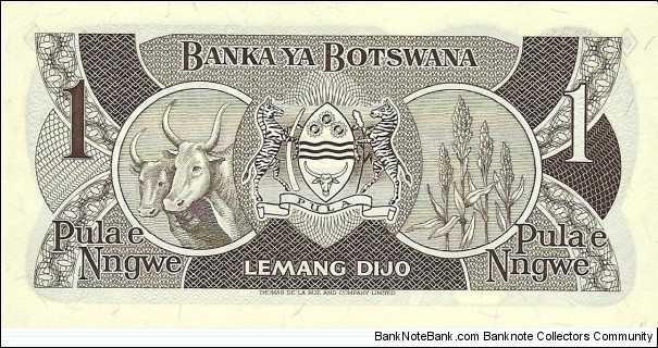 Banknote from Botswana year 1983