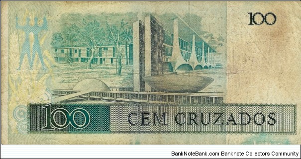 Banknote from Brazil year 1987