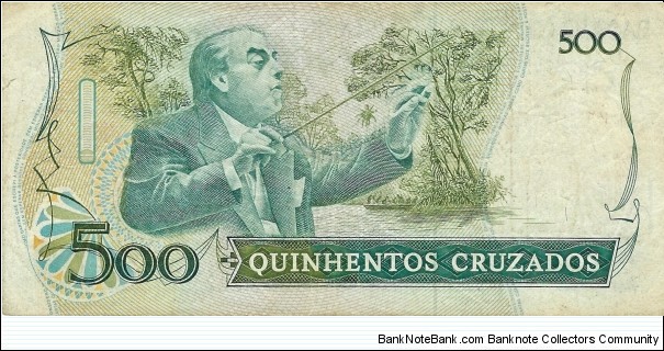 Banknote from Brazil year 1987