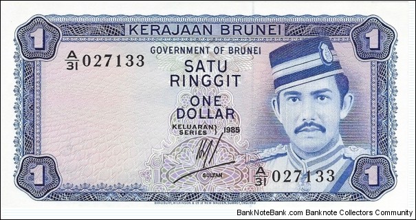 BRUNEI 1 Ringgit
1985 Banknote