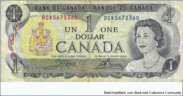 CANADA 1 Dollar
 Banknote