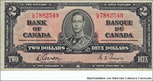 CANADA 2 Dollars
 Banknote