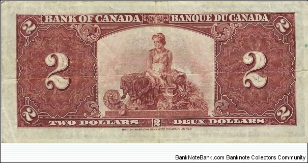 Banknote from Canada year 1937