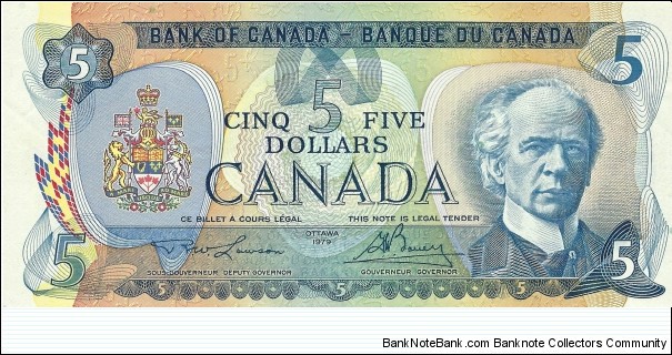 CANADA 5 Dollars
1979 Banknote