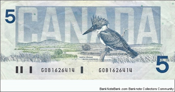 Banknote from Canada year 1986