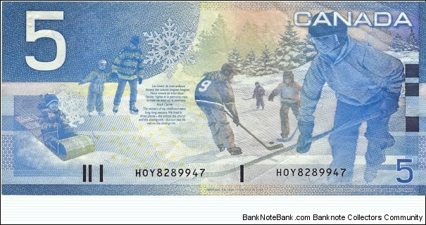 Banknote from Canada year 2005