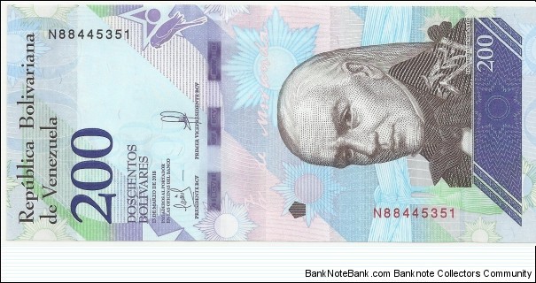 Venezuela-BN 200 Bolivares 2018 Banknote