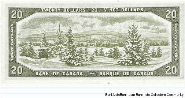 Banknote from Canada year 1954