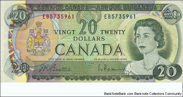 CANADA 20 Dollars
1969 Banknote