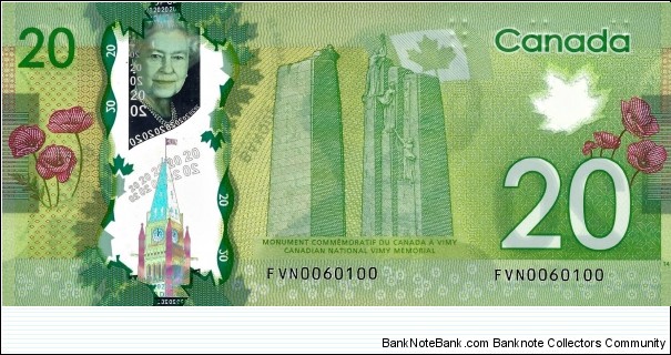 Banknote from Canada year 2012