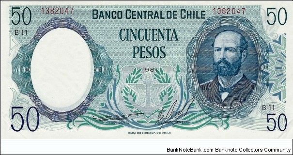 CHILE 50 Pesos
 Banknote