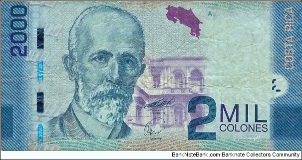 COSTA RICA
2000 Colones
2009 Banknote