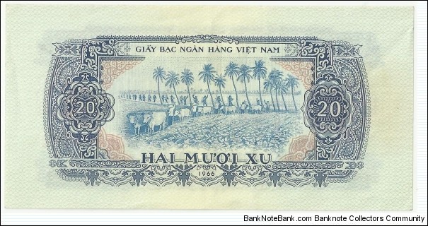 Banknote from Vietnam year 1966