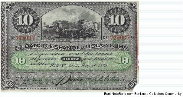 CUBA 10 Pesos
 Banknote