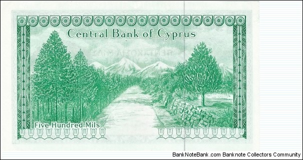 Banknote from Cyprus year 1979