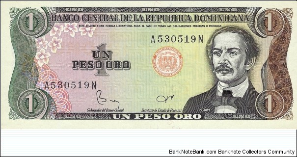 DOMINICAN REPUBLIC
1 Peso Oro
1984 Banknote