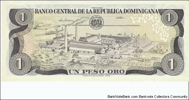 Banknote from Dominican Republic year 1984